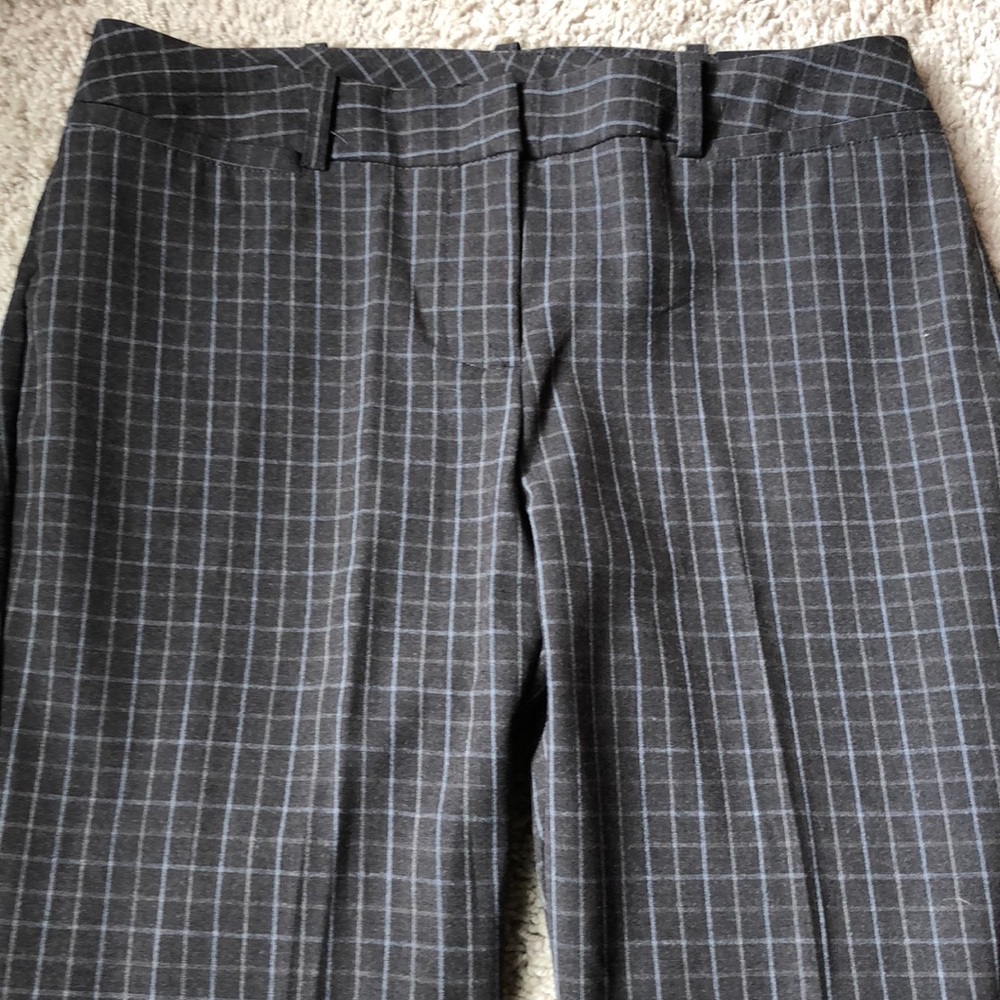 Worthington Dark Grey Grid Pants